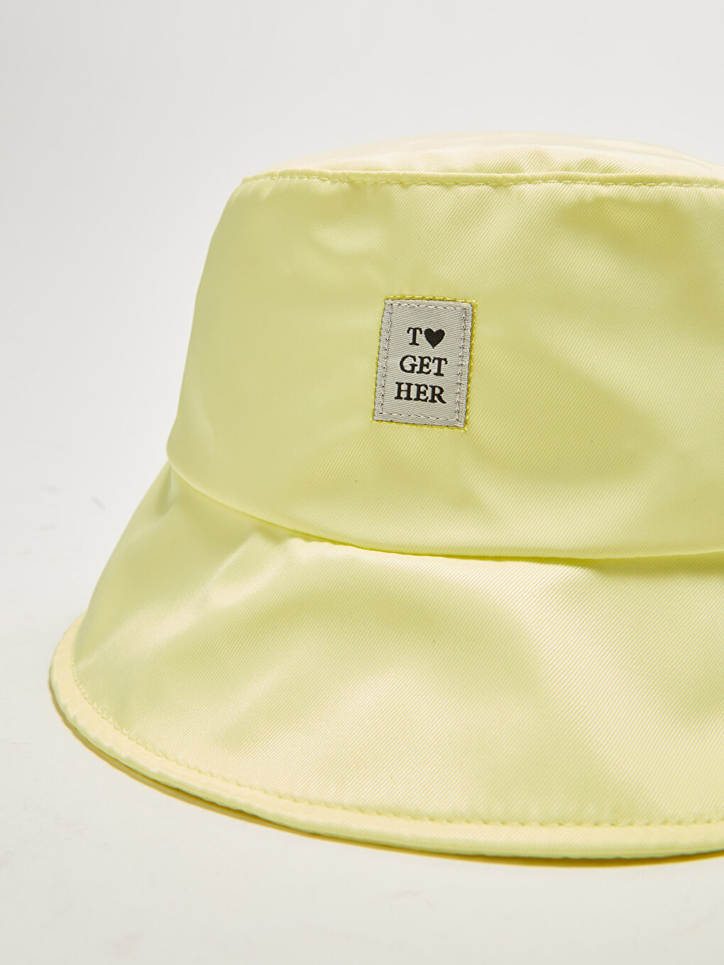 Sarı Baskılı Kız Çocuk Bucket Şapka-1