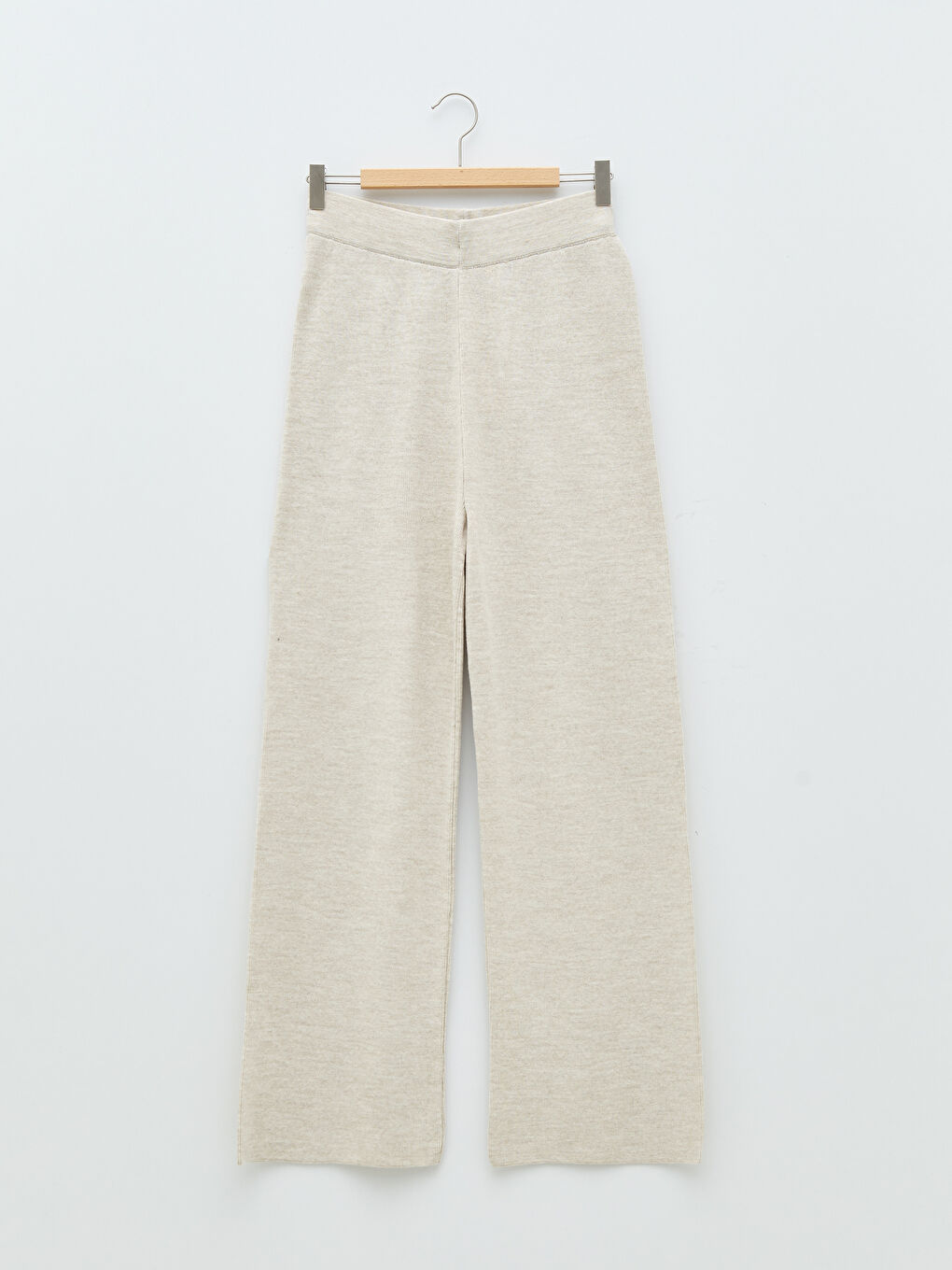 LCW Vision High Waist Straight Slim Fit Women Knitwear Pants -W1DD30Z8-TBV