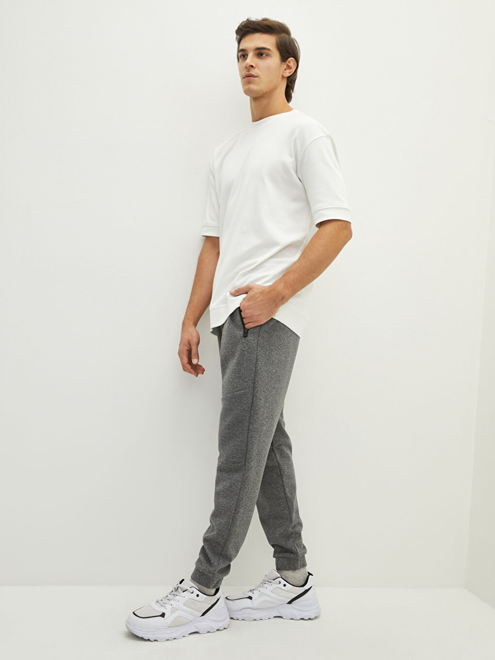 Antrasit Slim Fit Erkek Jogger Eşofman Altı-1