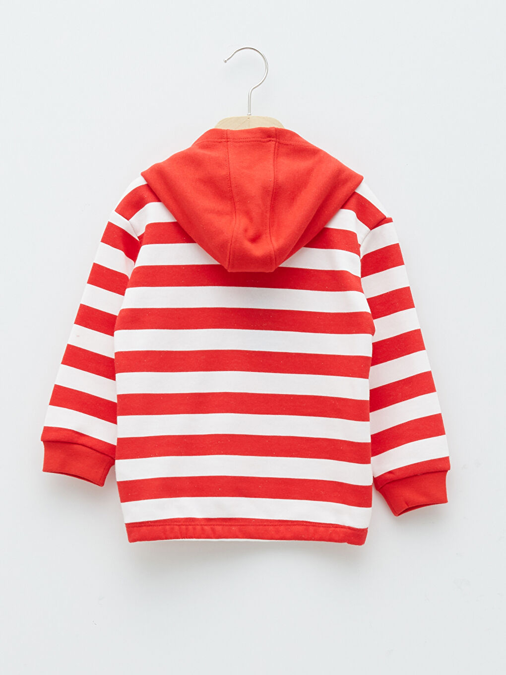 Long Sleeve Striped Baby Boy Hoodie-1