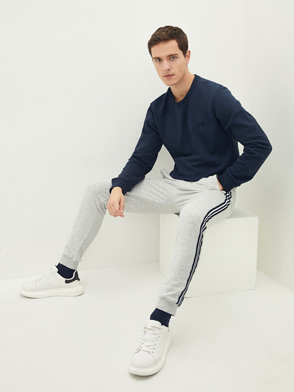 XSIDE Slim Fit Erkek Jogger Eşofman Altı -W1DE66Z8-LAL
