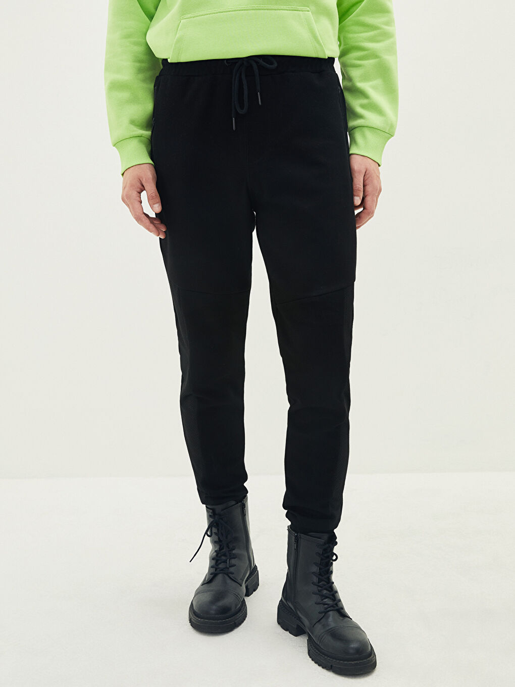 Siyah Slim Fit Erkek Jogger Eşofman Altı-2