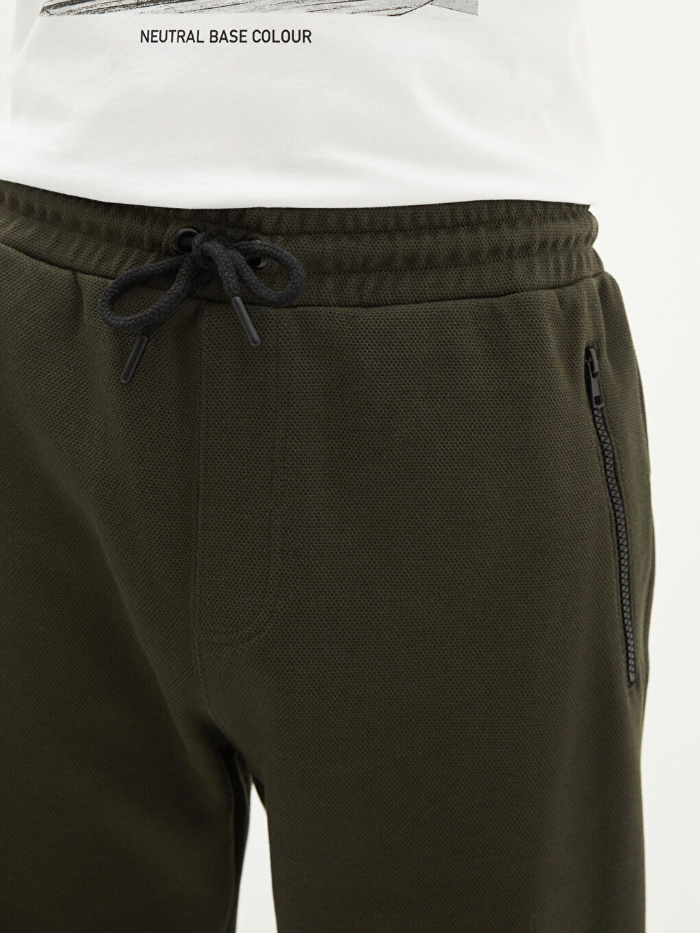 Haki Slim Fit Erkek Jogger Eşofman Altı-2