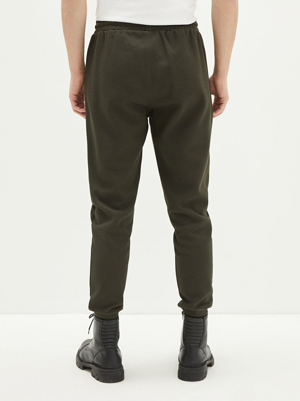 Haki Slim Fit Erkek Jogger Eşofman Altı-4