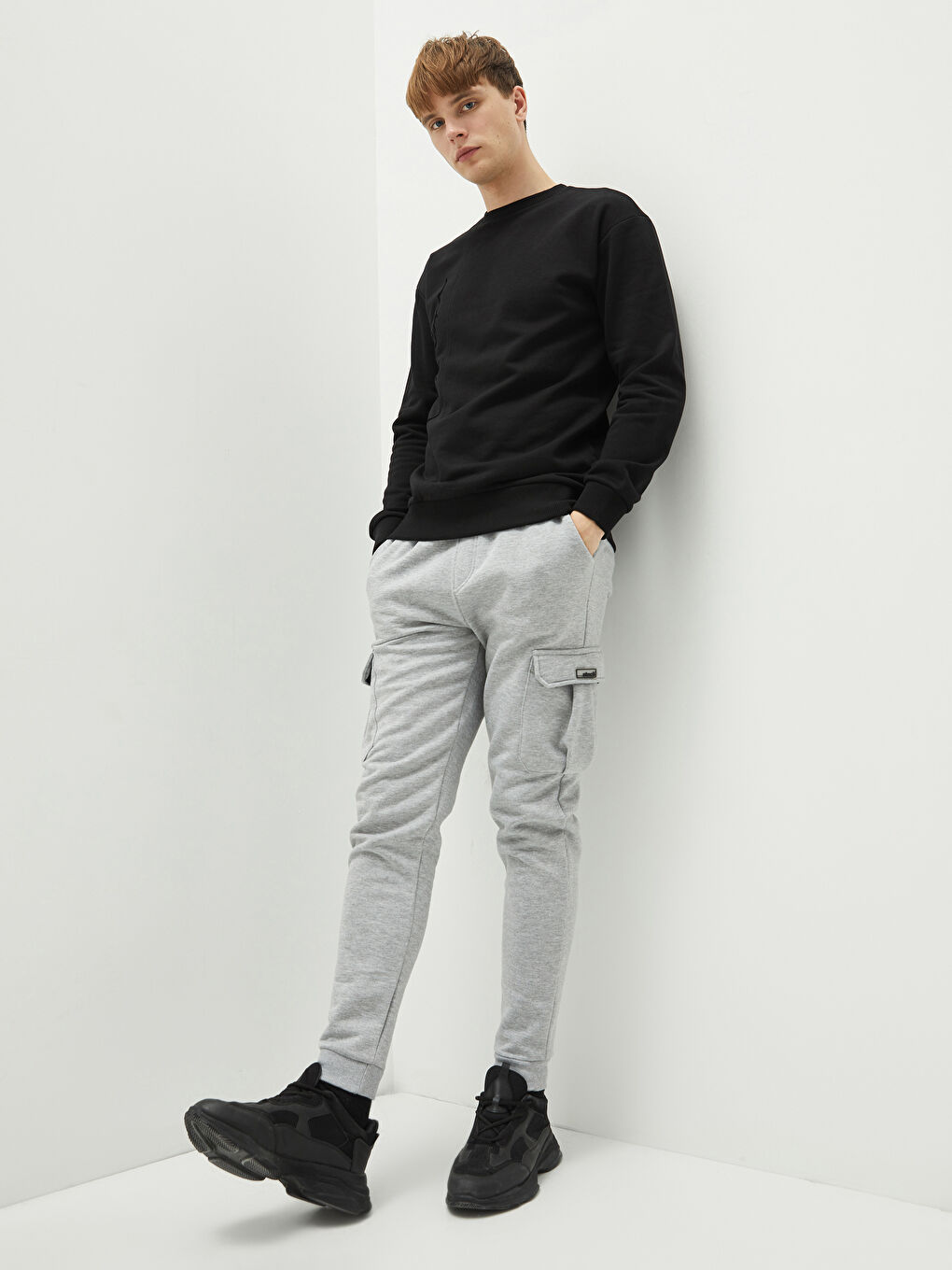 XSIDE Slim Fit Men's Thick Jogger Sweatpants -W1DE73Z8-LAL