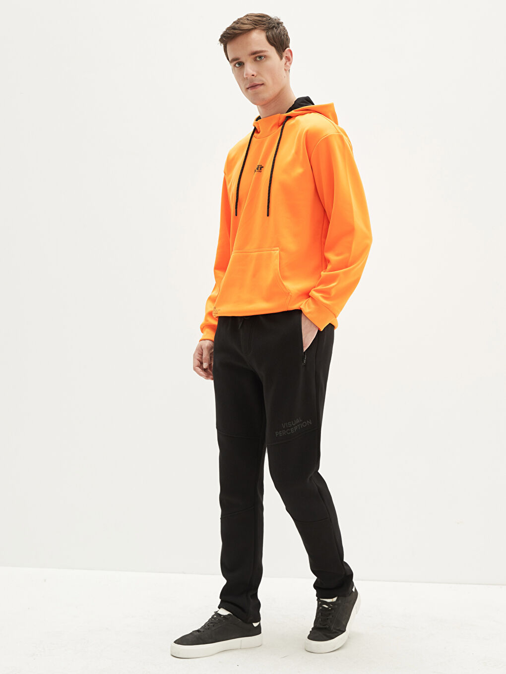 Siyah Slim Fit Erkek Kalın Jogger Eşofman Altı