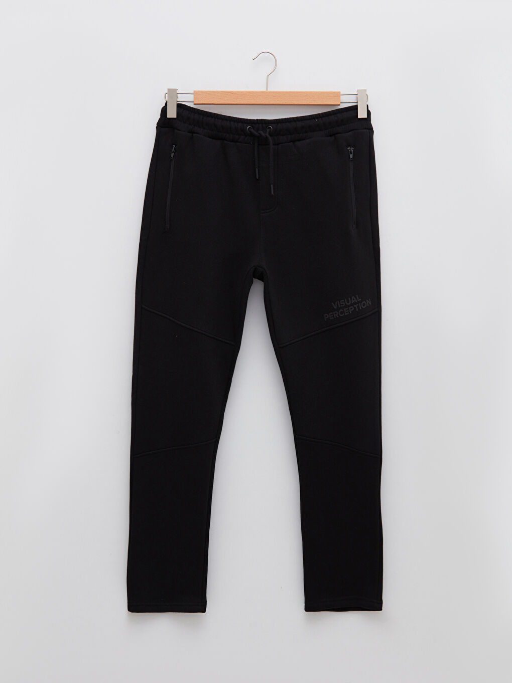 Siyah Slim Fit Erkek Kalın Jogger Eşofman Altı-6