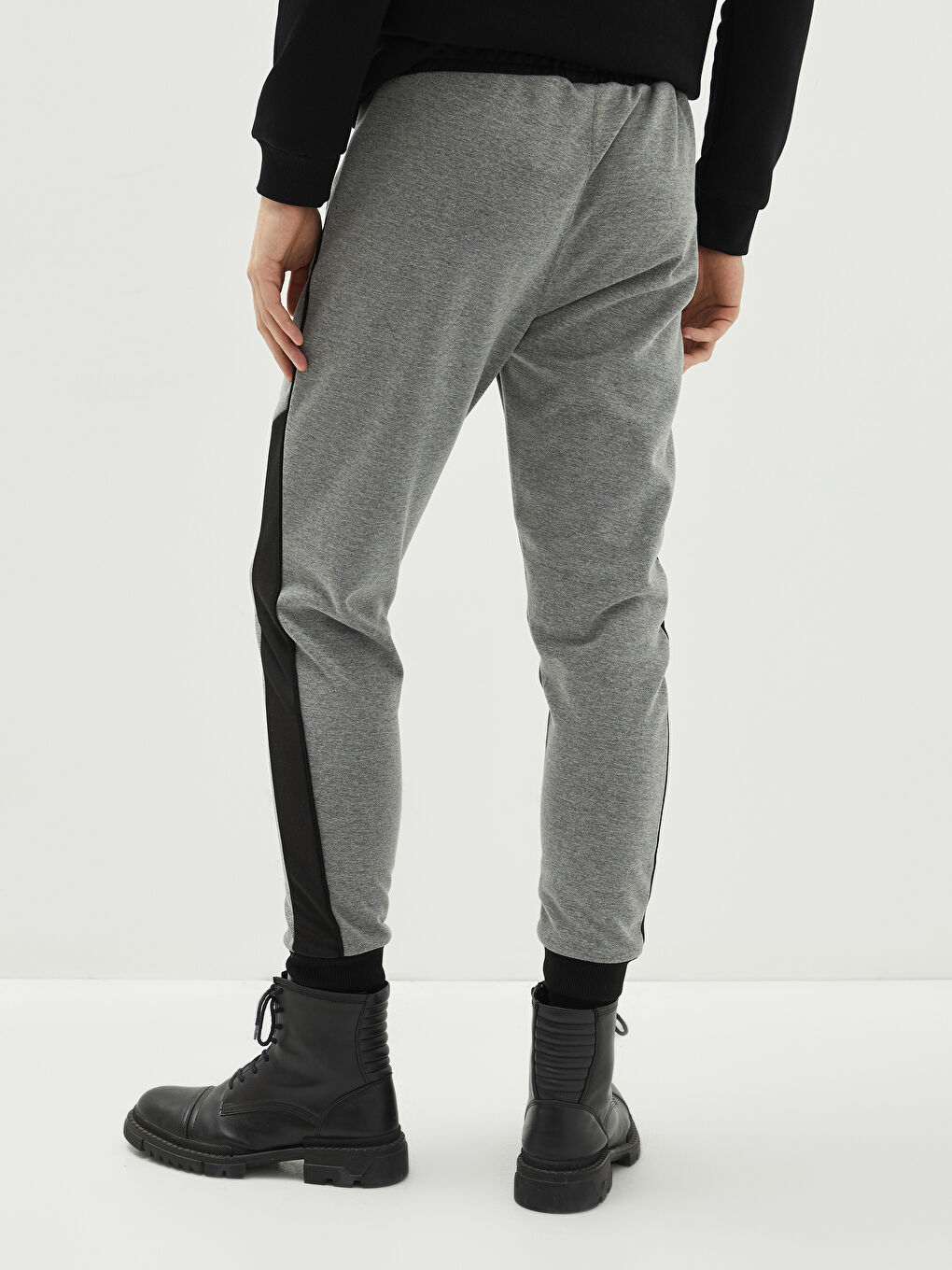 ерлерге арналған тар пішім джоггер спорттық шалбары-4