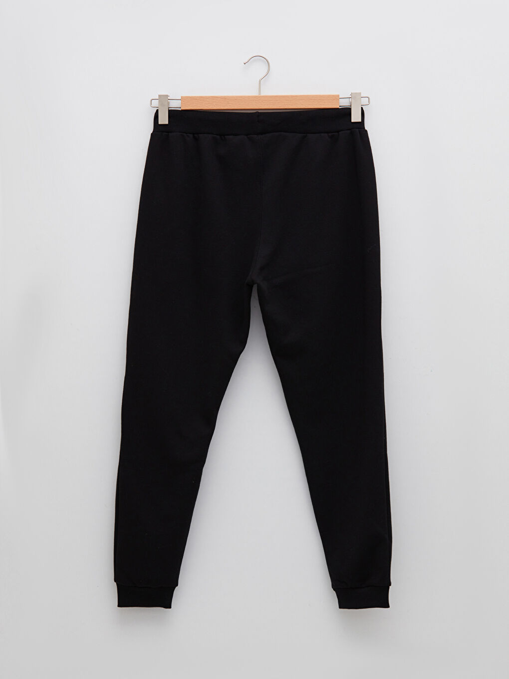 Siyah Slim Fit Erkek Kalın Jogger Eşofman Altı-6