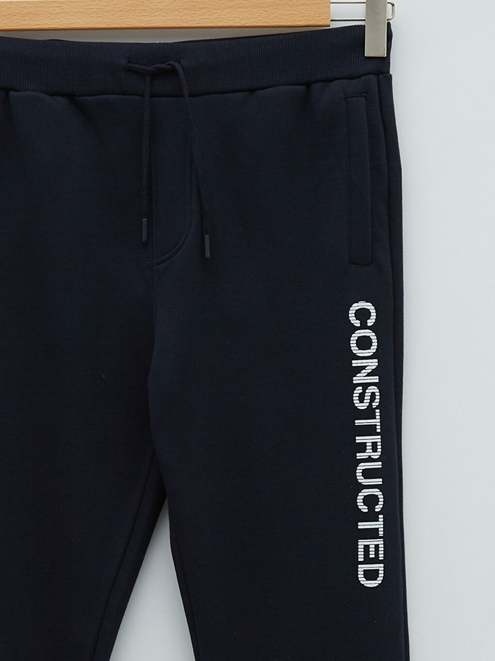 Lacivert Slim Fit Erkek Kalın Jogger Eşofman Altı-7