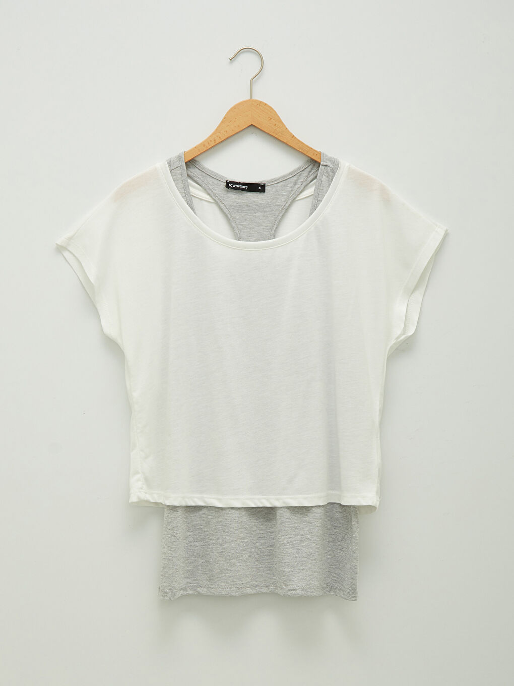 XSIDE ACTIVE Crew Neck Straight Short Sleeve Women's Sports Athlete and T-Shirt -W1DG01Z8-EEW