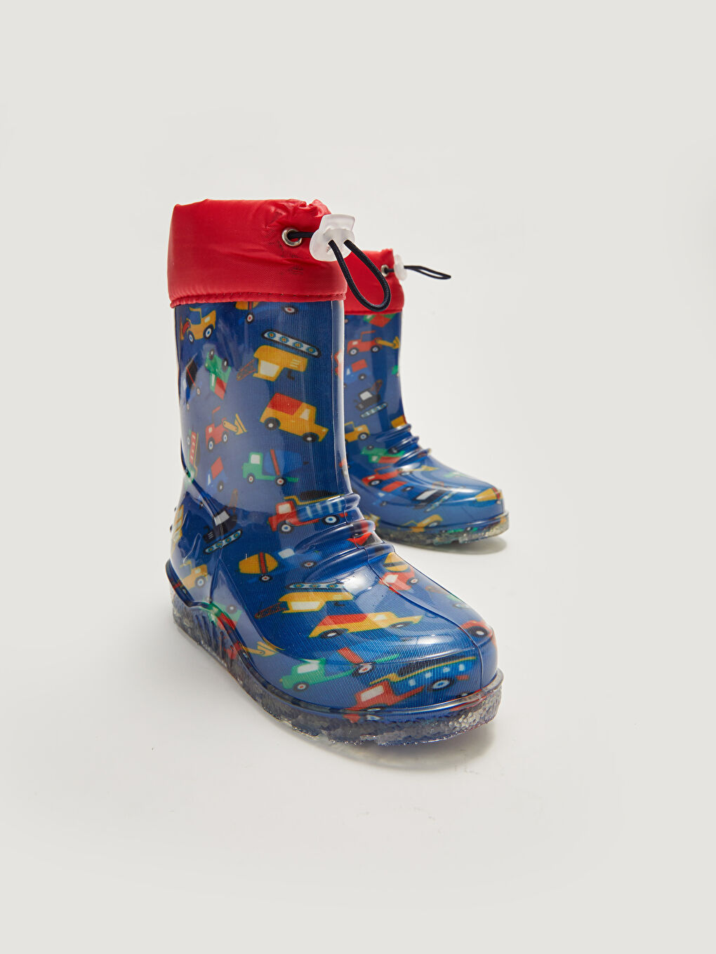 Bedruckter Fleecegefütterter Baby Jungen Gummistiefel-2