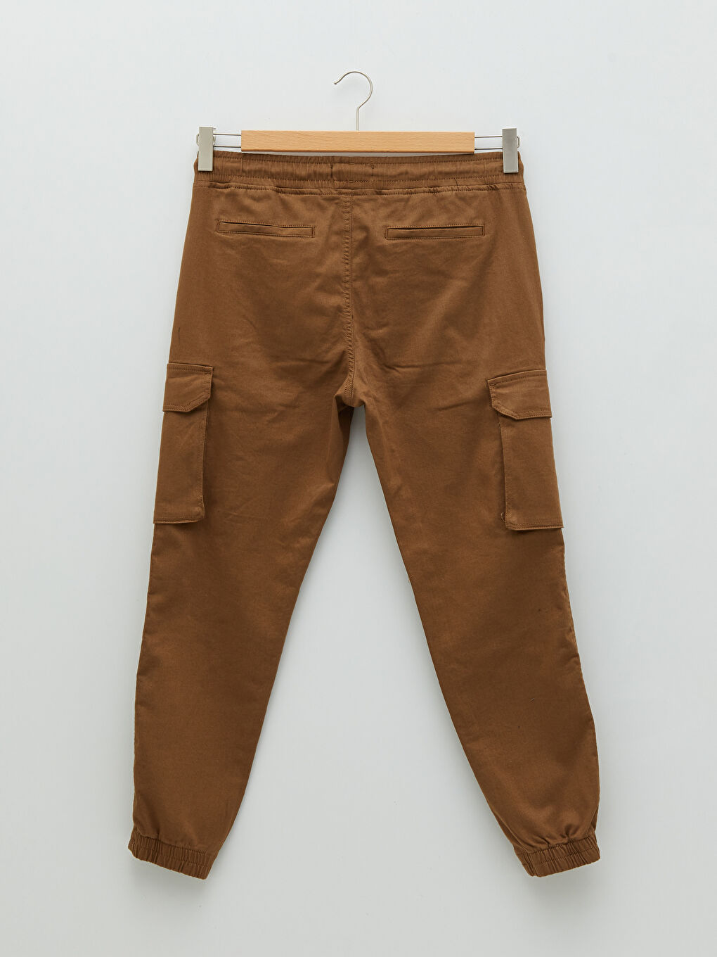 Kahverengi Standart Kalıp Erkek Kargo Pantolon-6