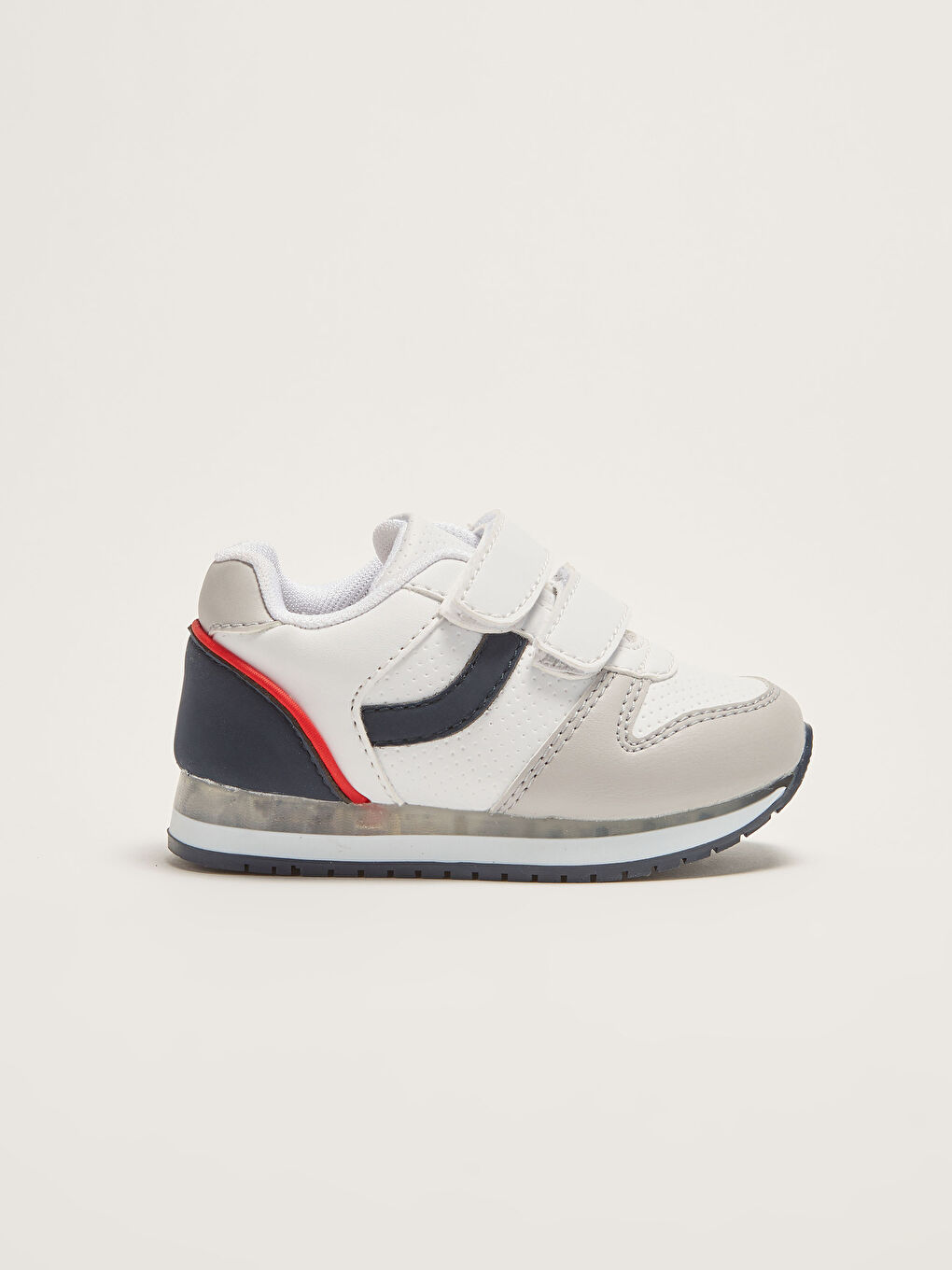 Beyaz Cırt Cırtlı Erkek Bebek Spor Ayakkabı-1