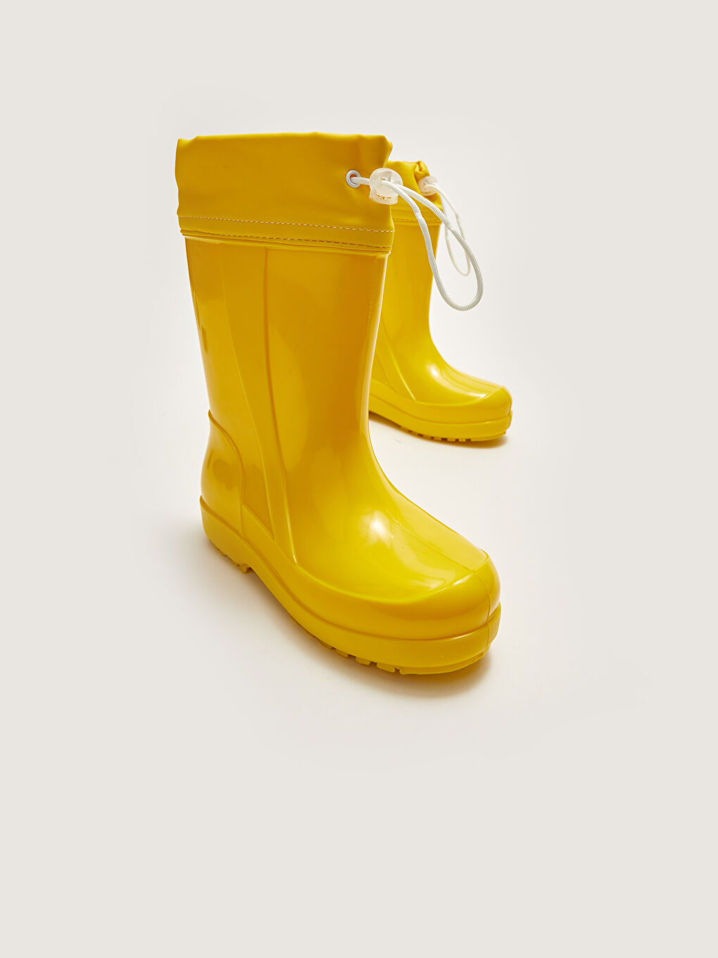 Elastic Lace Up Boys Rain Boots-2