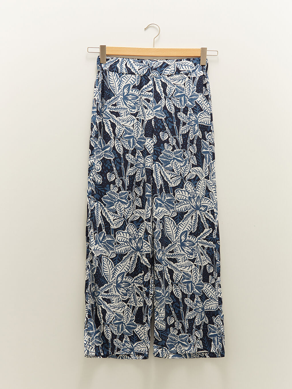 Pantalon Palazzo Femme à Taille Élastique Imprimé Coupe Confortable-5