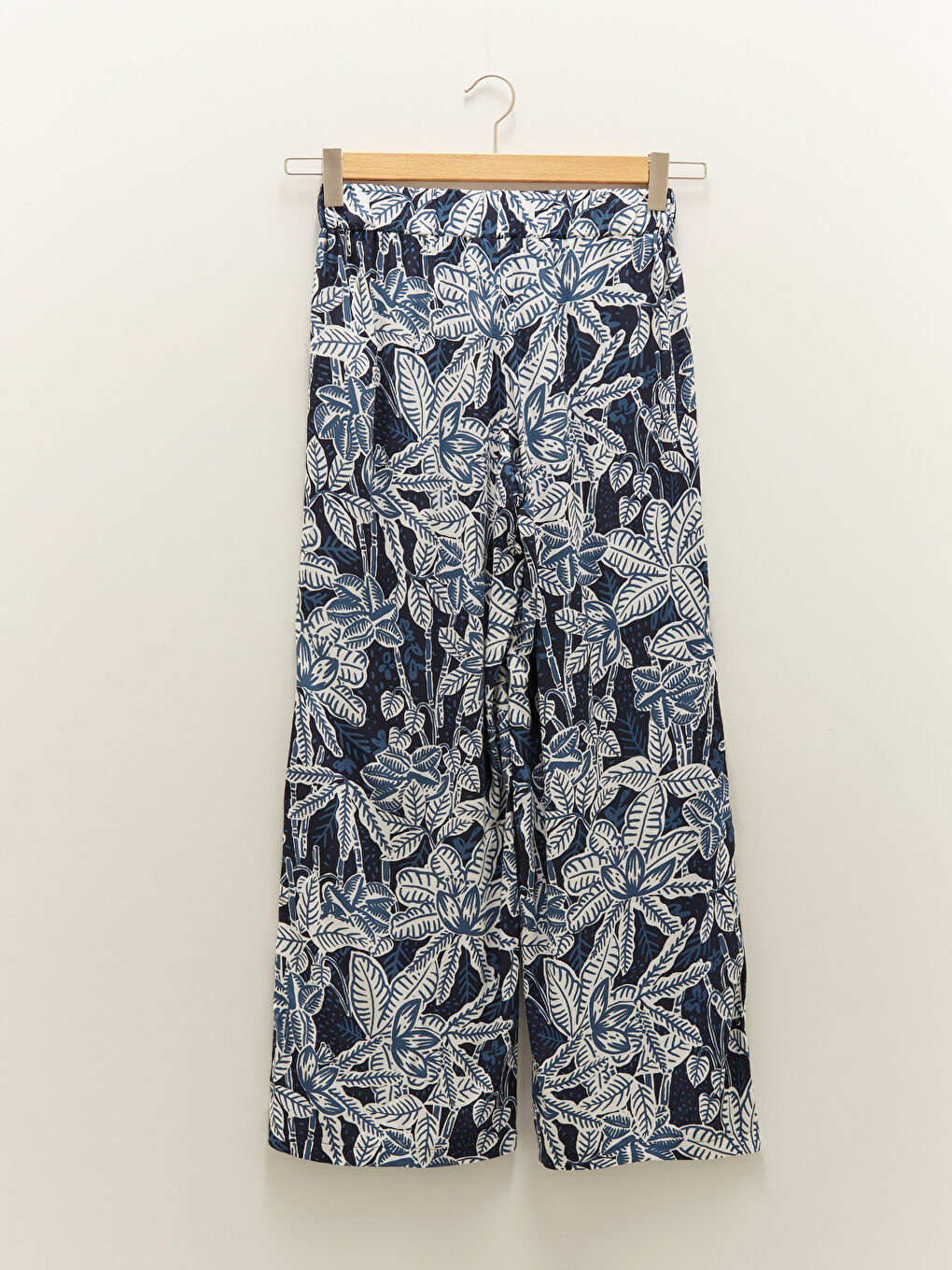 Pantalon Palazzo Femme à Taille Élastique Imprimé Coupe Confortable-6