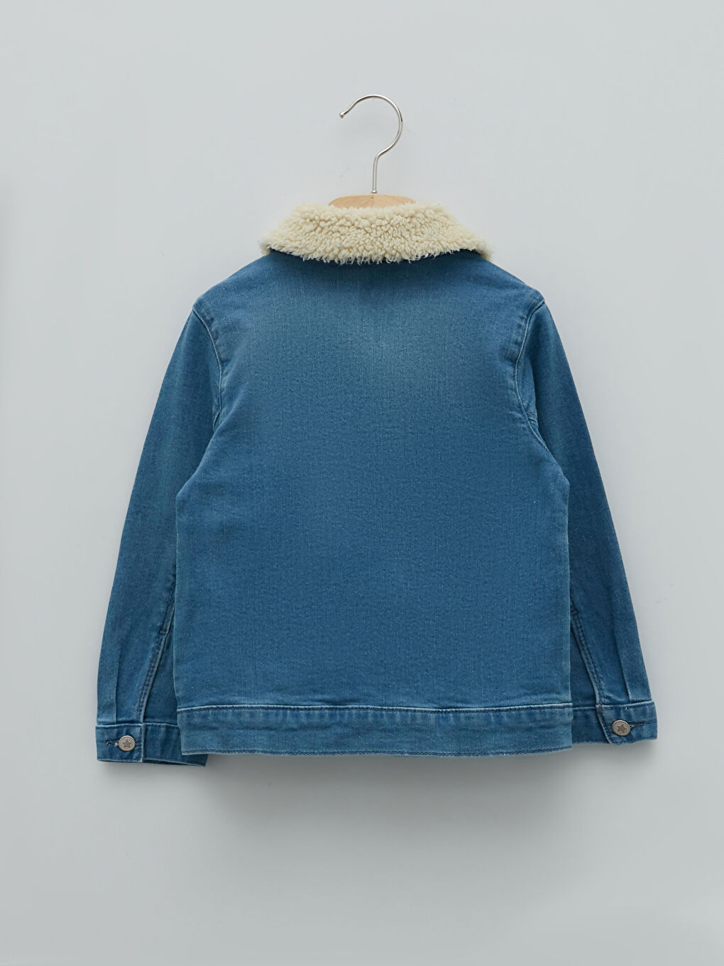 Long Sleeve Basic Baby Girls' Denim Jacket-9