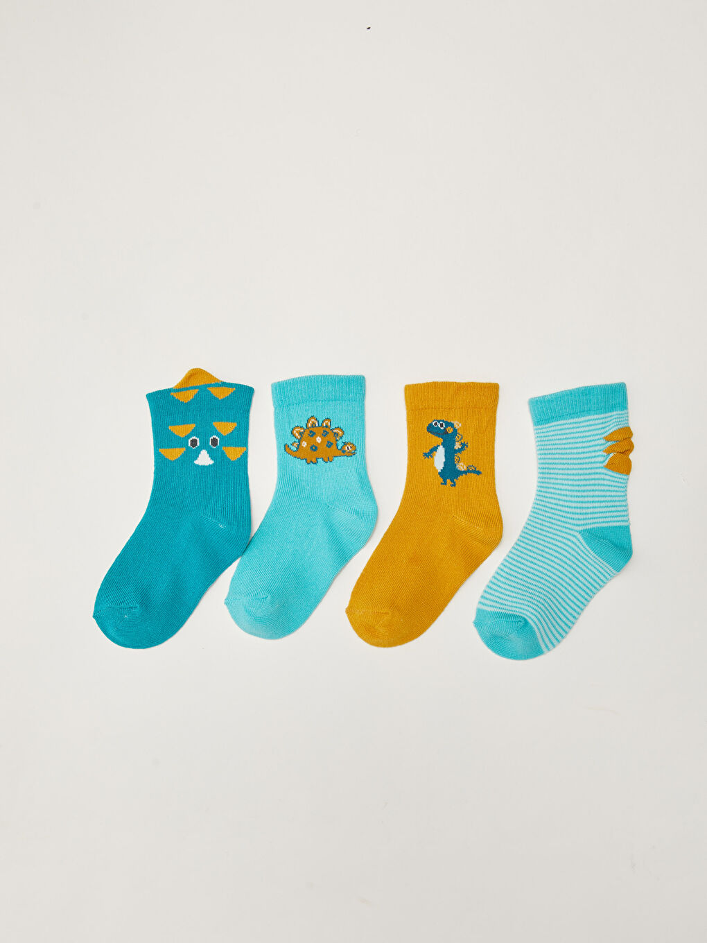 Patterned Baby Boy Socks 4 Pack-1