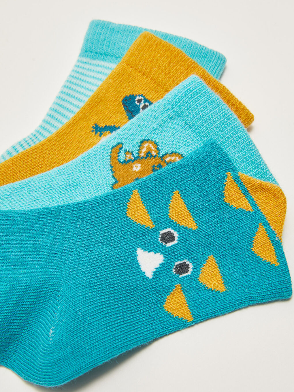 Patterned Baby Boy Socks 4 Pack-2