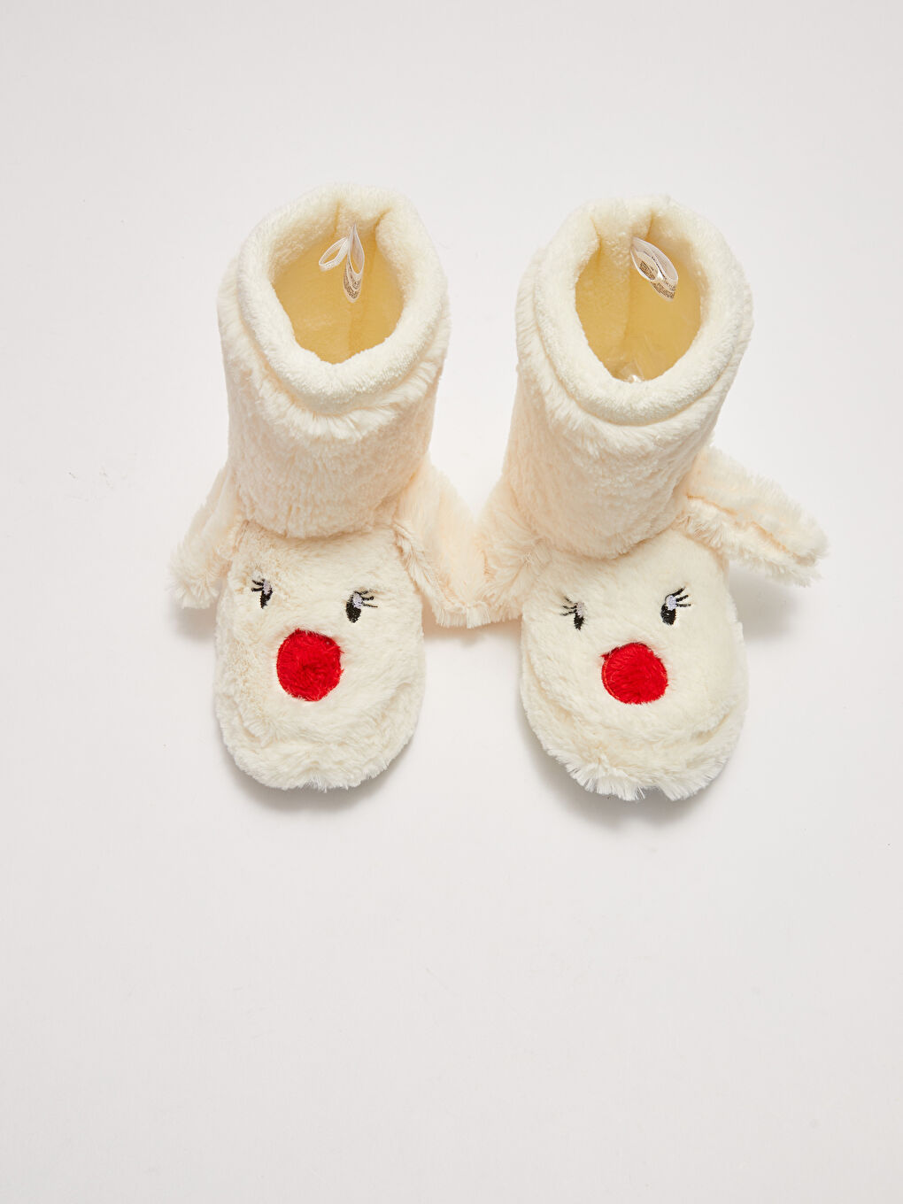 Embroidered Plush Girls' Home Slipper Boots-1