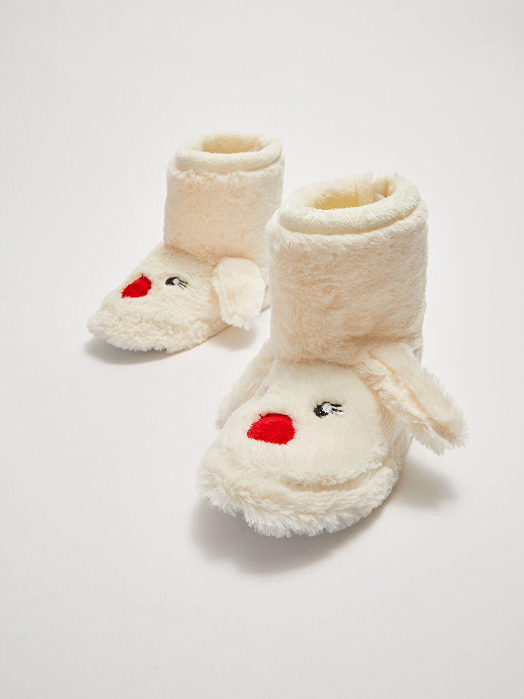 Embroidered Plush Girls' Home Slipper Boots-2