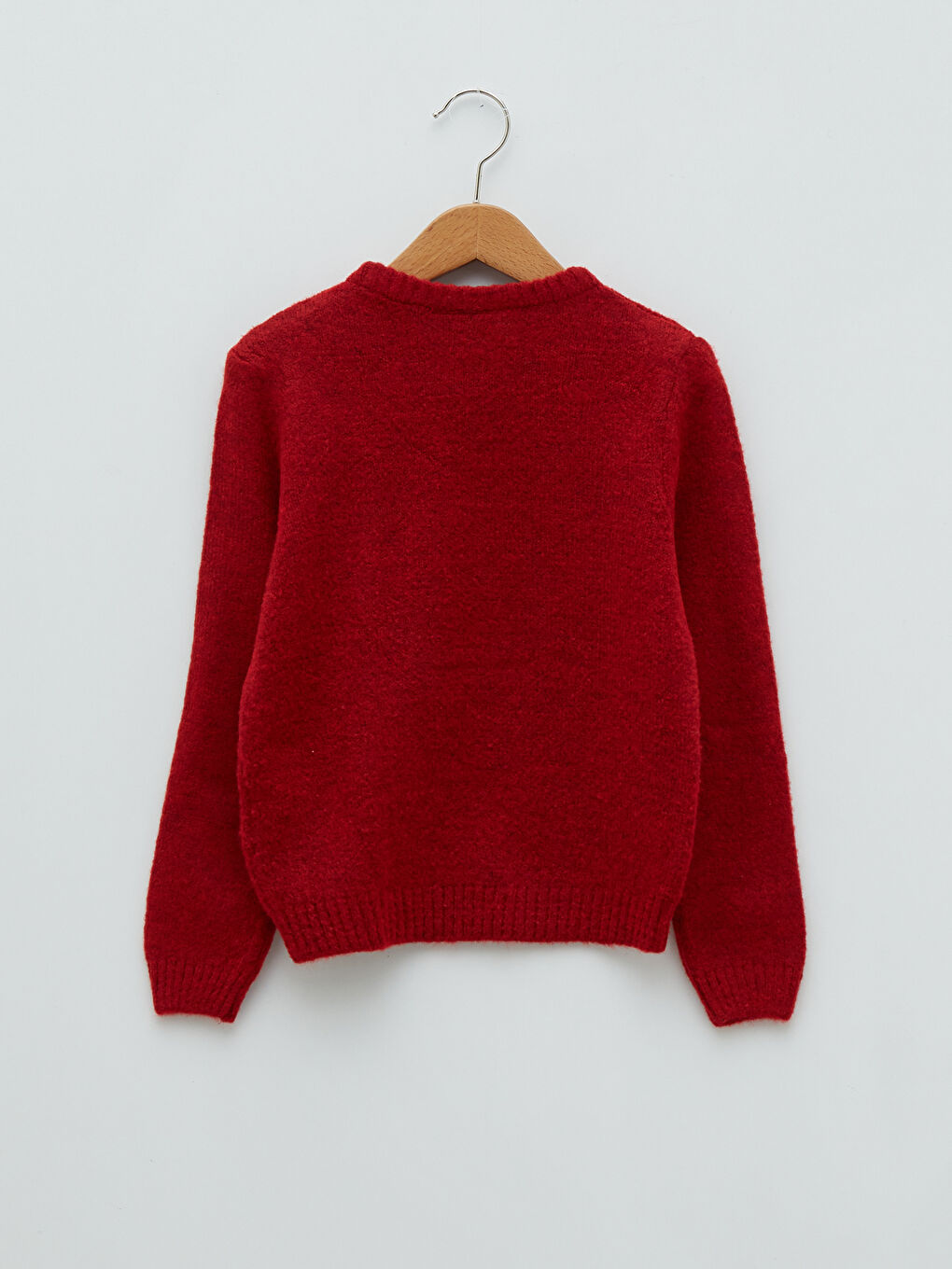 Crew Neck Sequin Long Sleeve Girl Tricot Sweater-1