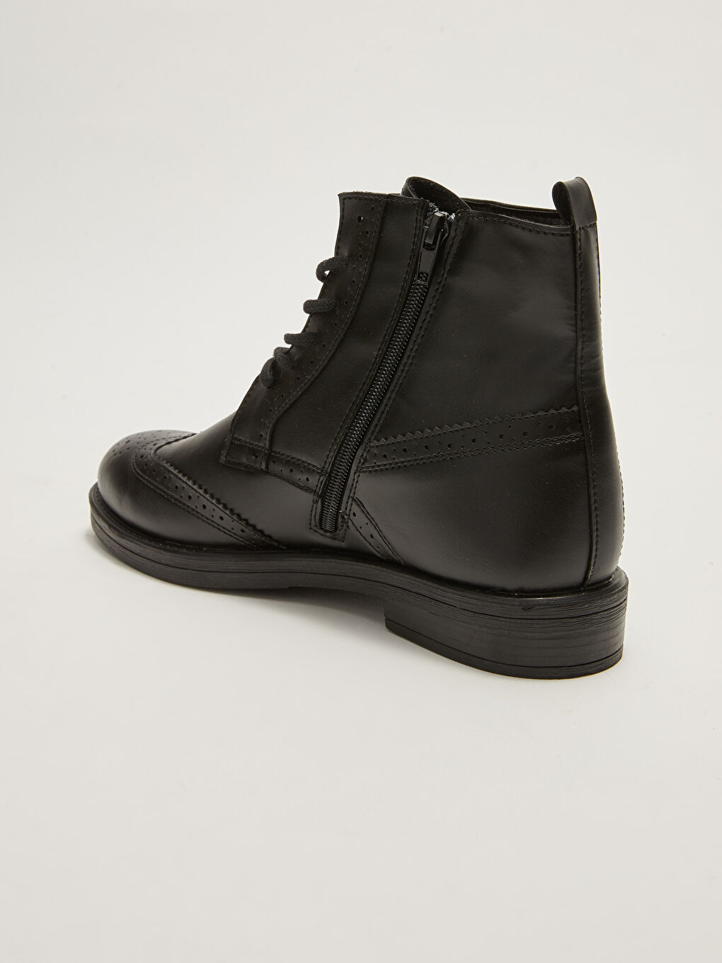 Bağcıklı Fermuarlı Dekoratif Dikişli Bilek Boy Erkek Bot-5