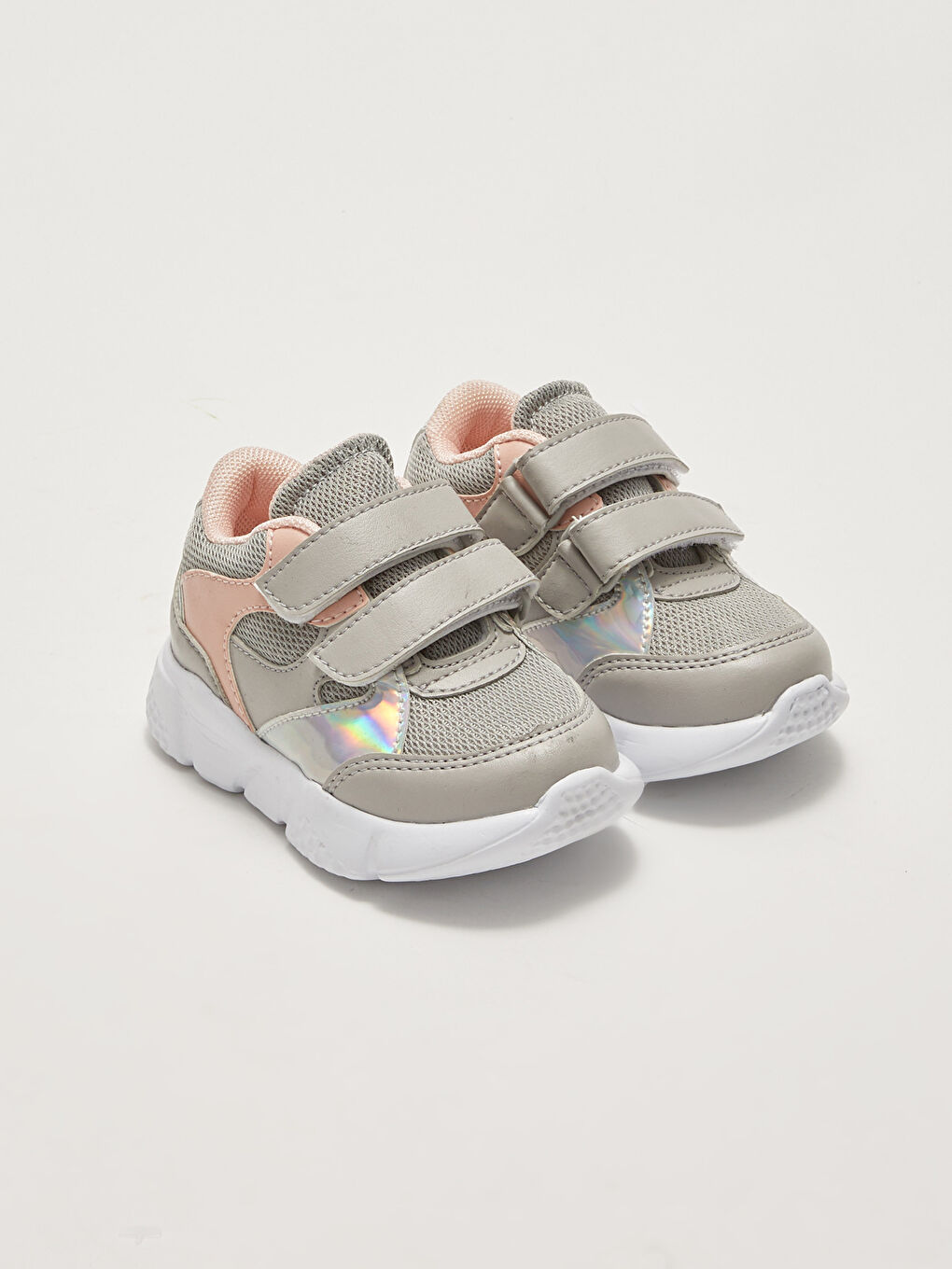LCW STEPS Hologram Detailed Hook and Loop Closure Baby Girl Sneakers -W1DH71Z1-PVU