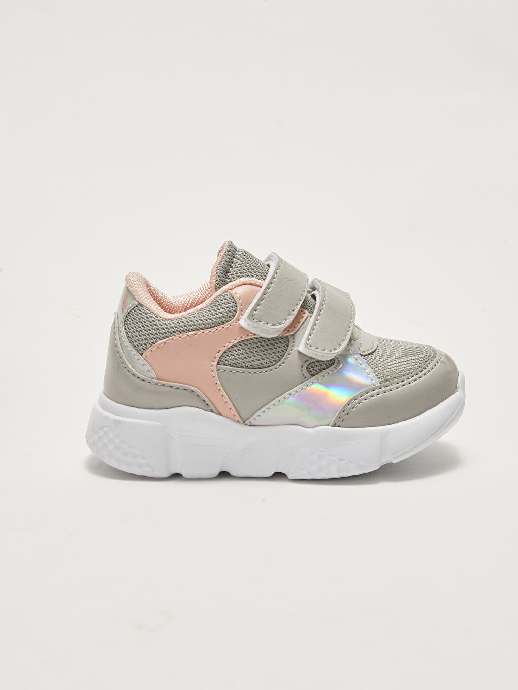 LCW STEPS Hologram Detailed Hook and Loop Closure Baby Girl Sneakers -W1DH71Z1-PVU