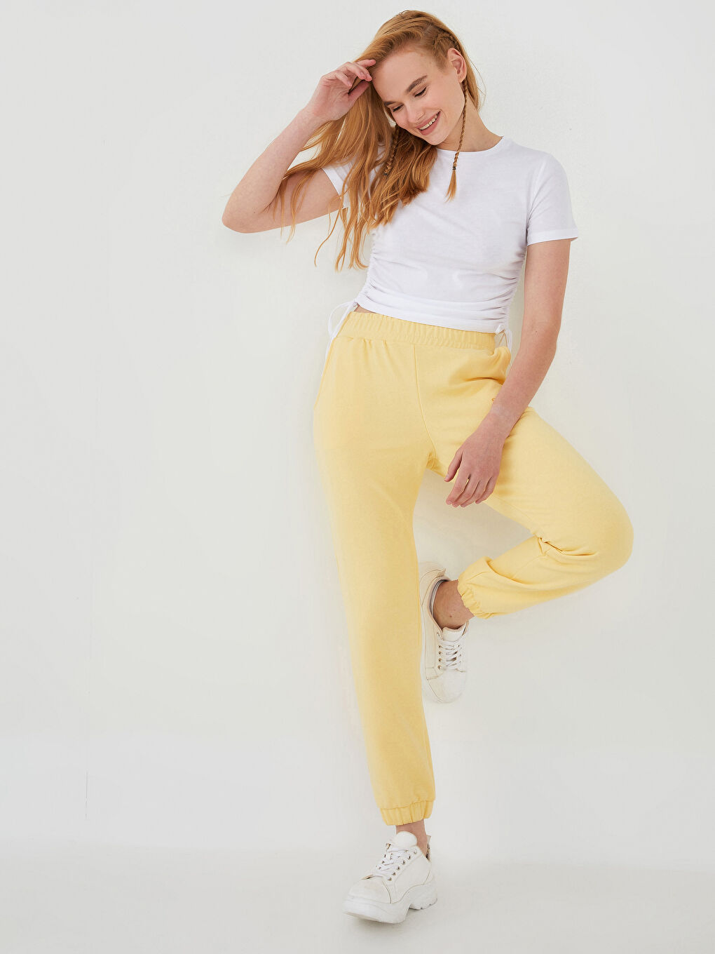 XSIDE Elastic Waist Printed Pocket Detailed Women's Jogger Sweatpants -W1DI03Z8-FRE