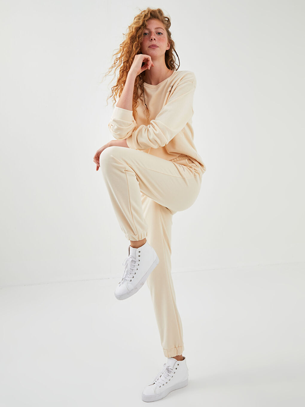 Woman Jogger Tracksuit Bottoms with XSIDE Printed Waist Rubber