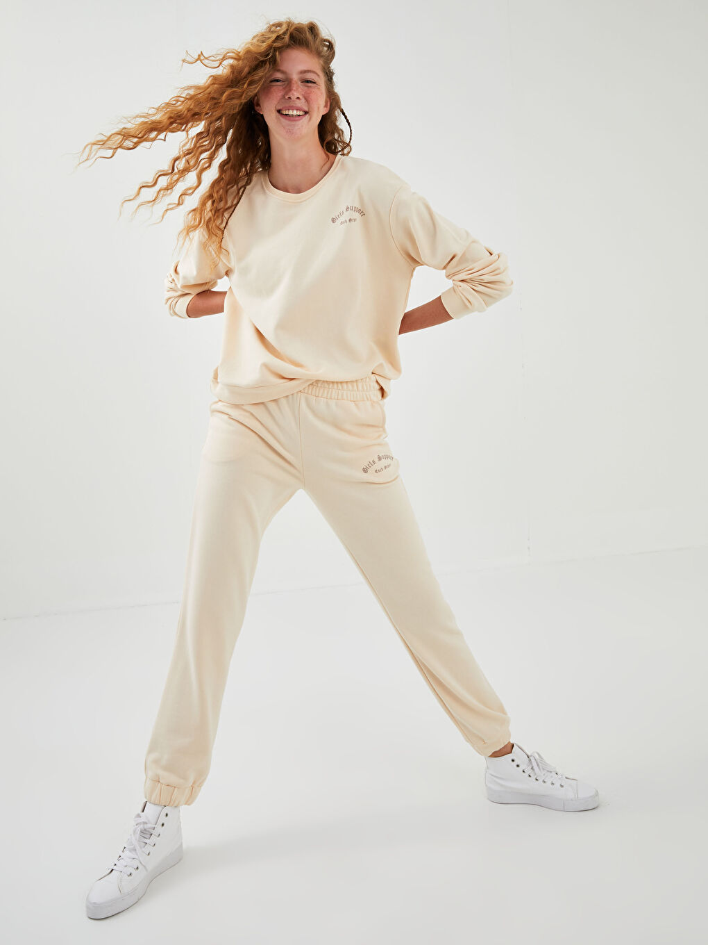 Woman Jogger Tracksuit Bottoms with XSIDE Printed Waist Rubber-2