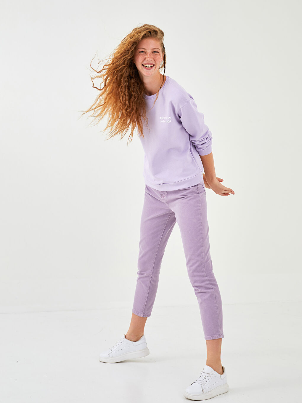 Žena LILA Majica s kapuljačom/Dukserica-8