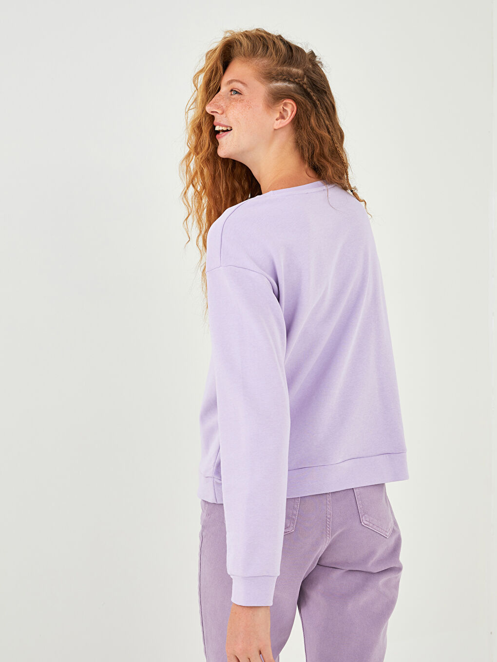 Žena LILA Majica s kapuljačom/Dukserica-10