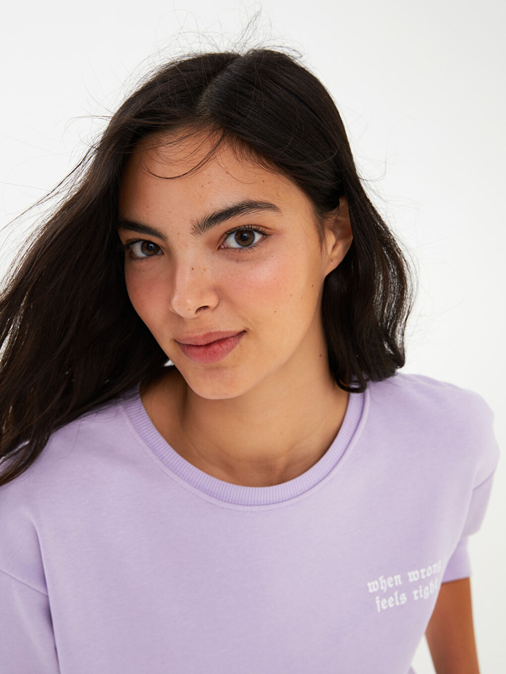 Žena LILA Majica s kapuljačom/Dukserica-5