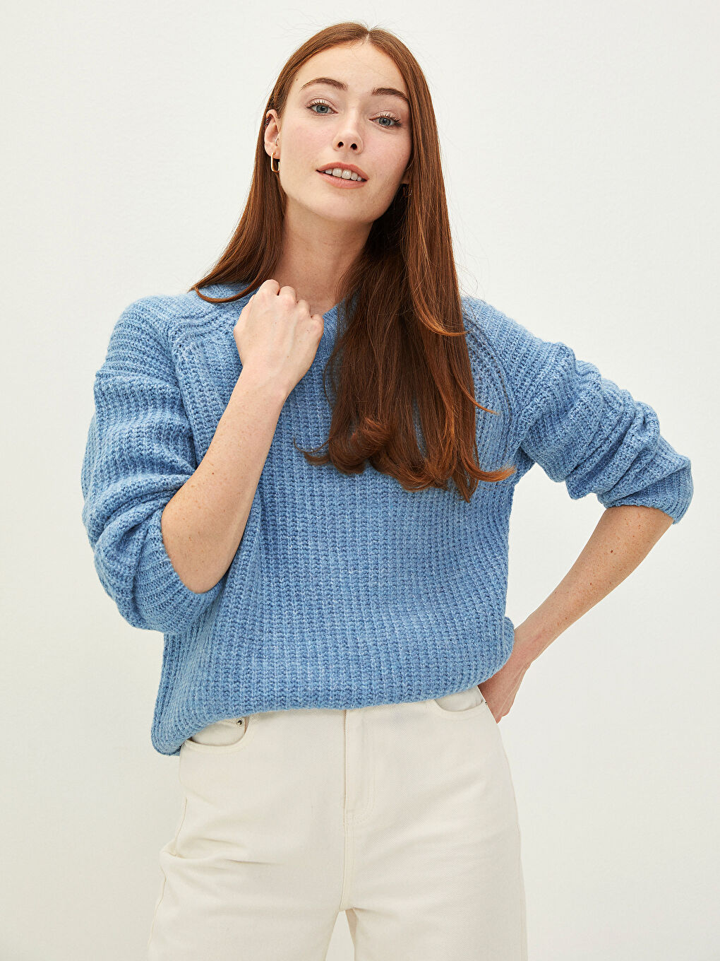 LCWAIKIKI Basic Half Turtleneck Women's Knitwear Sweater -W1DI45Z8-L9C