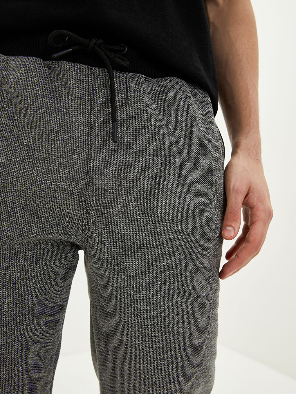 Siyah Slim Fit Erkek Jogger Eşofman Altı-2