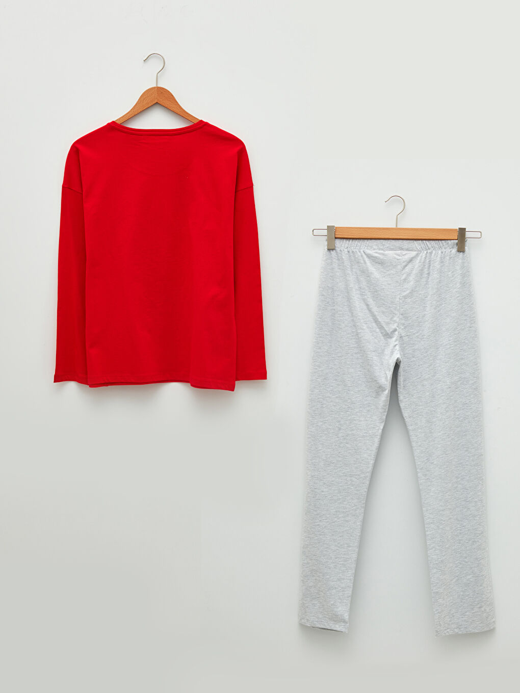 Crew Neck Daffy Duck Printed Long Sleeve Women's Pajamas Set-6