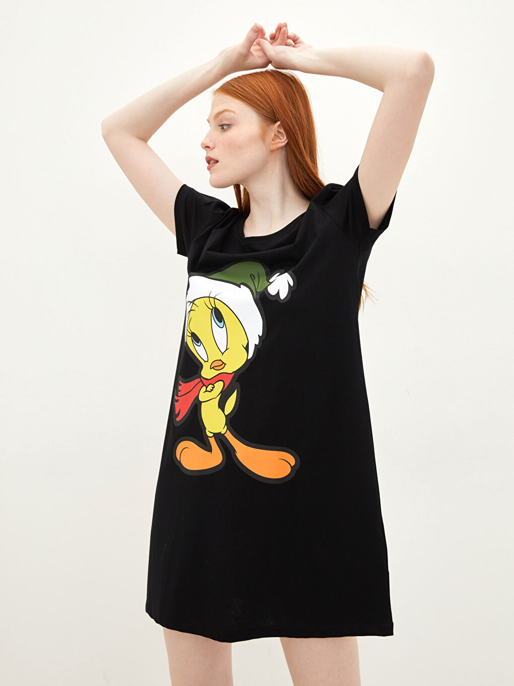 トップス SOOR_PLOOM 3Y/98cm LCW DREAM Crew Neck Tweety Printed Short Sleeve Cotton