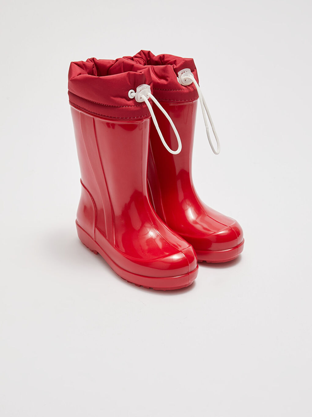 Kırmızı Sıcak Astarlı Kız Çocuk Yağmur Botu