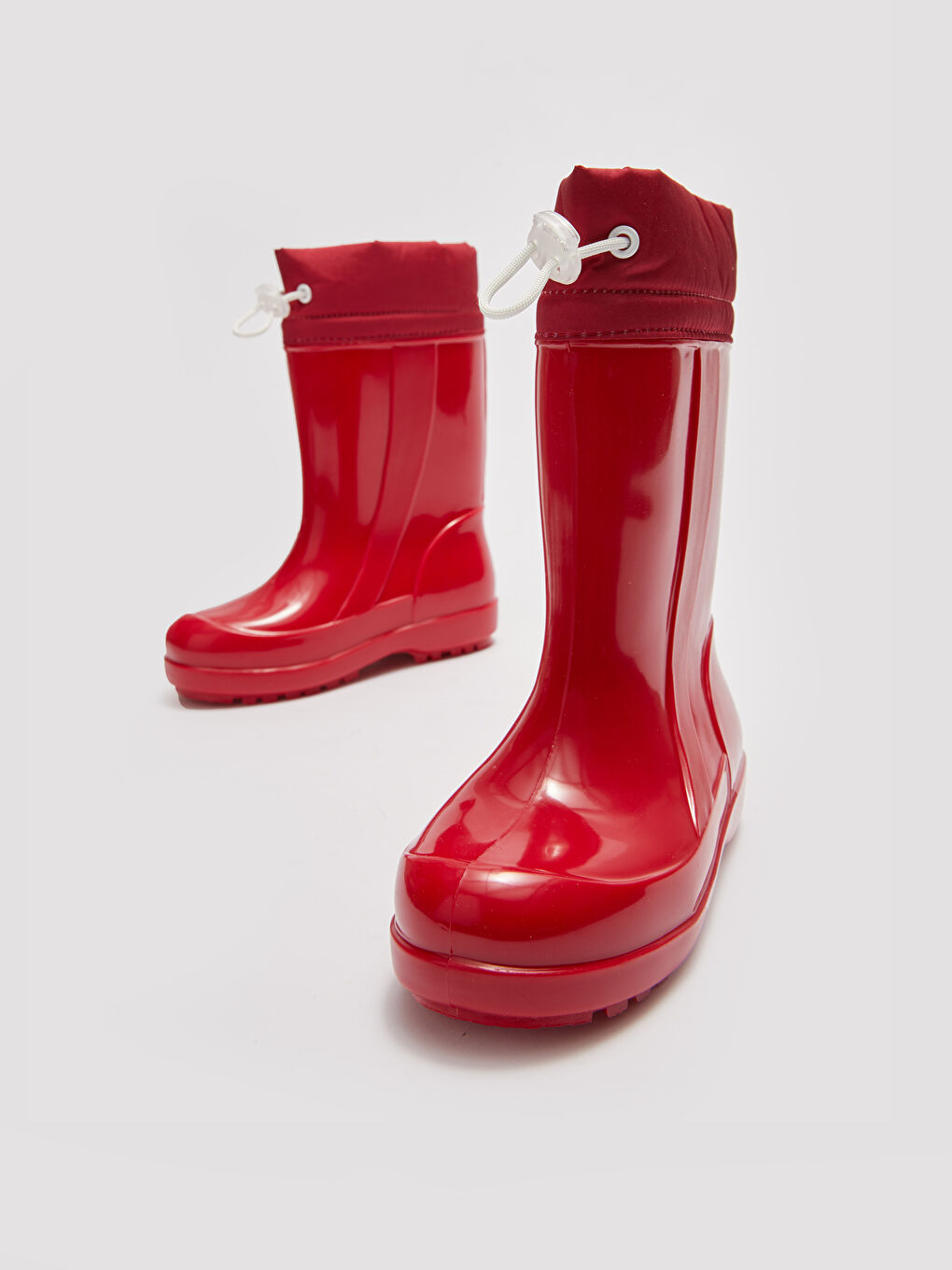 Kırmızı Sıcak Astarlı Kız Çocuk Yağmur Botu-2