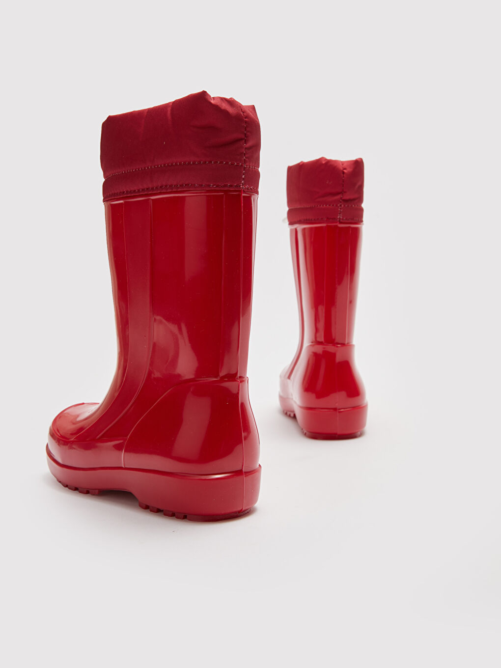 Kırmızı Sıcak Astarlı Kız Çocuk Yağmur Botu-3