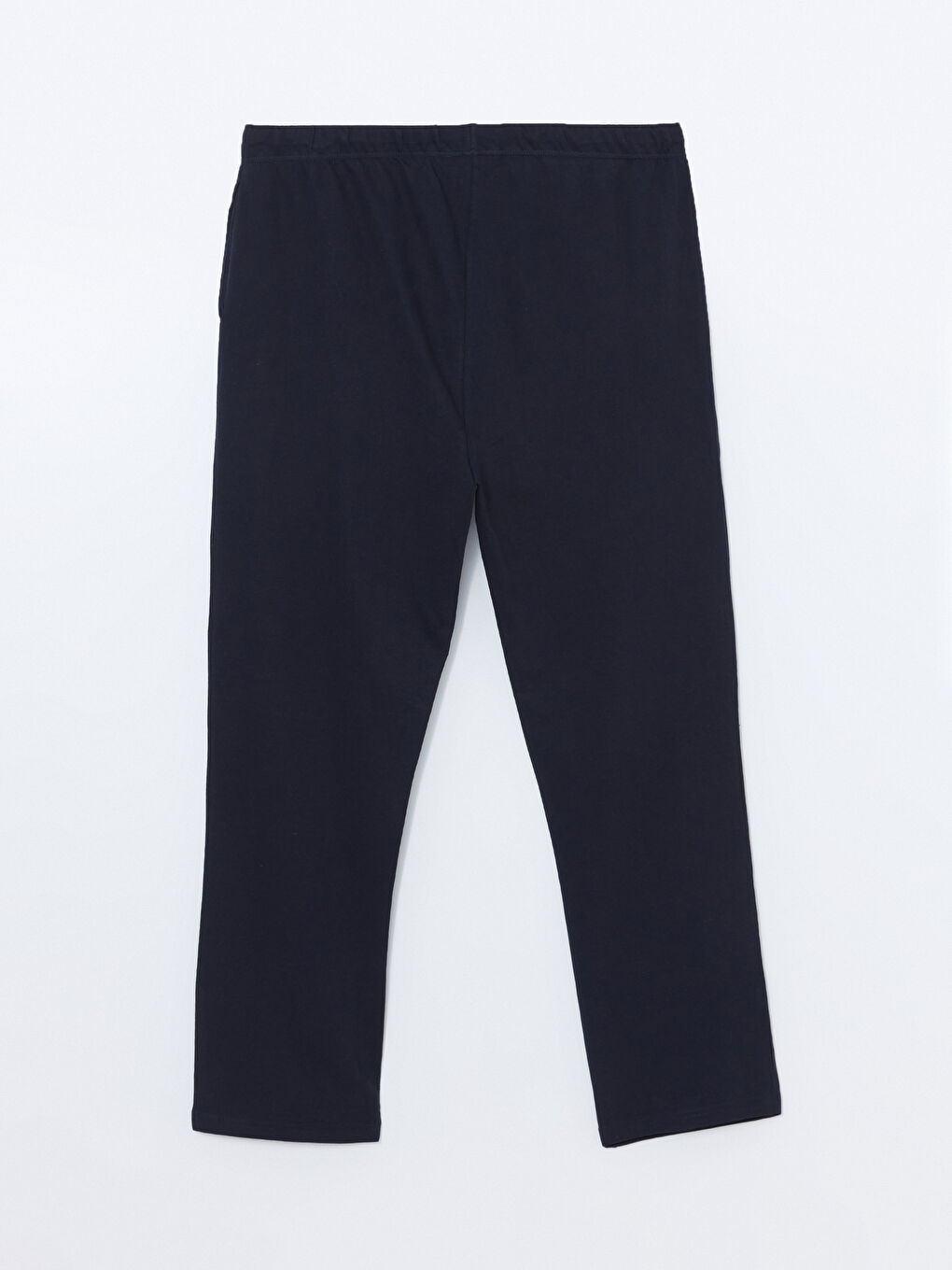 Lacivert Standart Kalıp Ekose Erkek Pijama Takımı-8