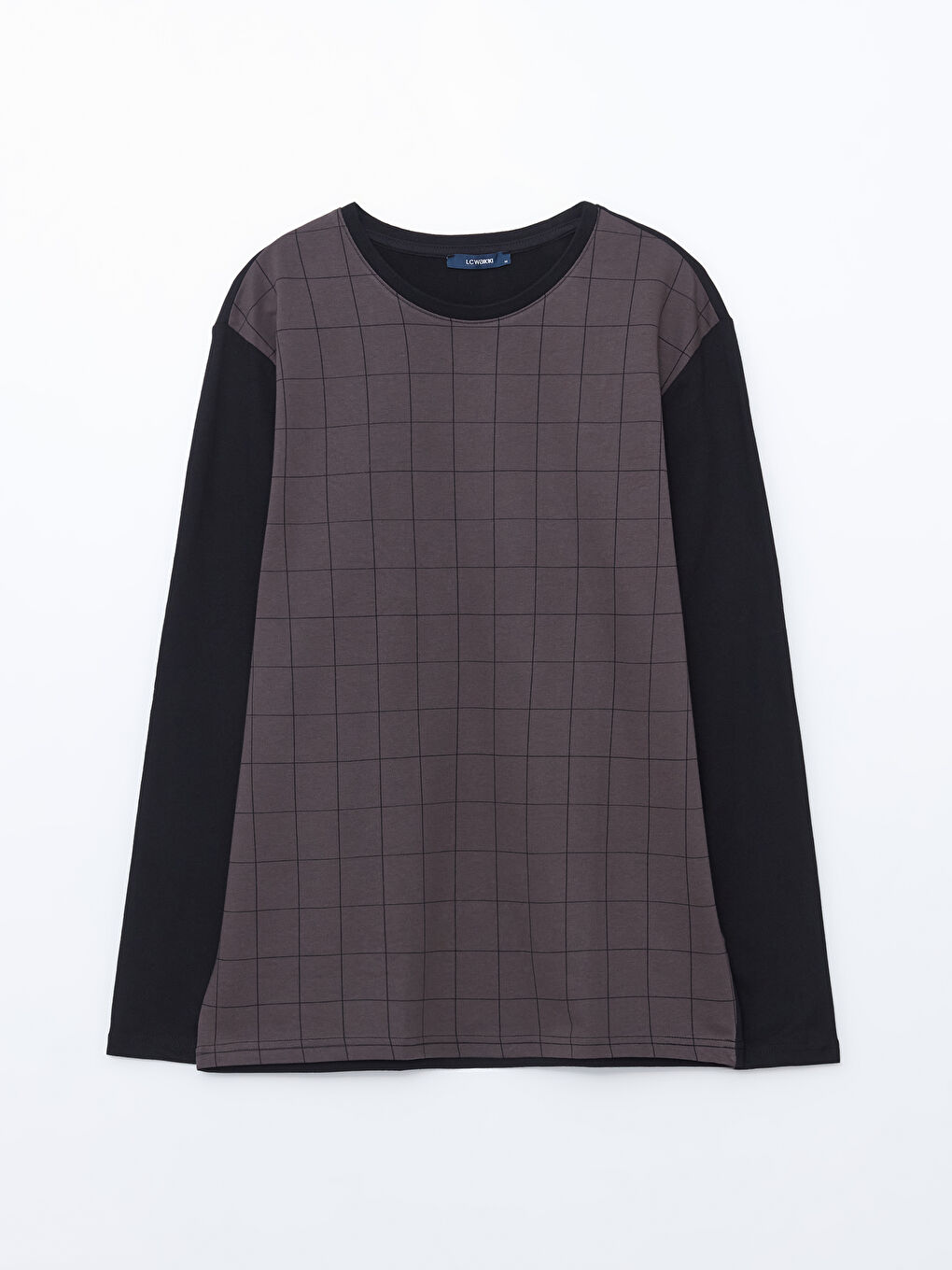 Siyah Standart Kalıp Ekose Erkek Pijama Takımı-5