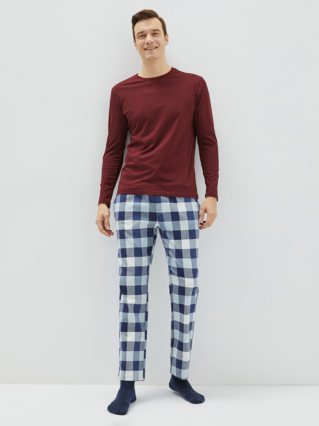 LC WAIKIKI Regular Fit Plaid Men's Pyjama Bottoms -W1DJ87Z8-LSJ