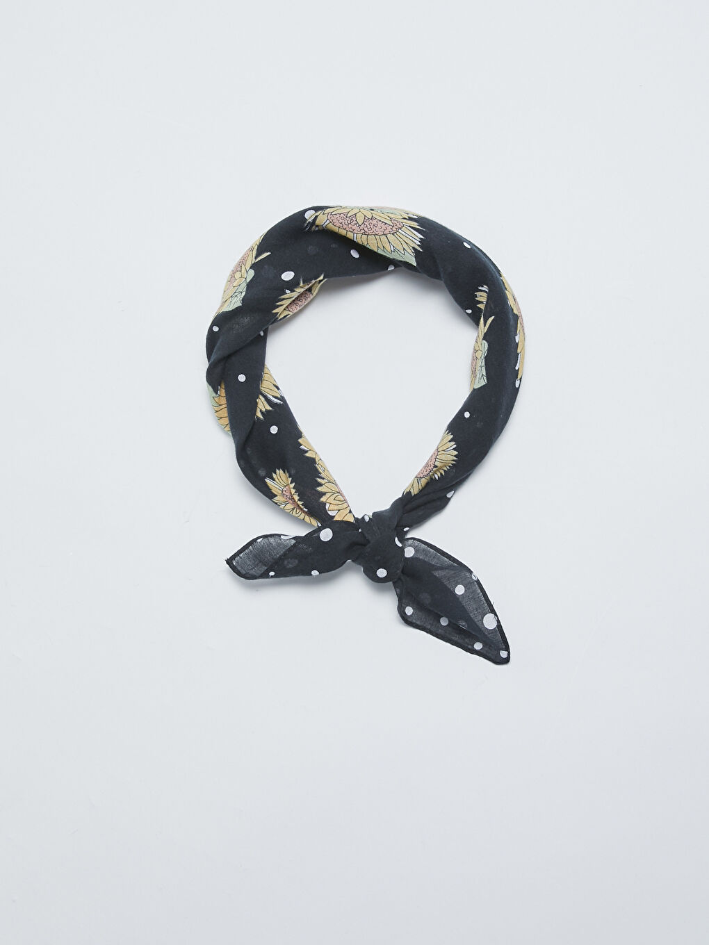 Бандана Женская С Цветочным Принтом-3