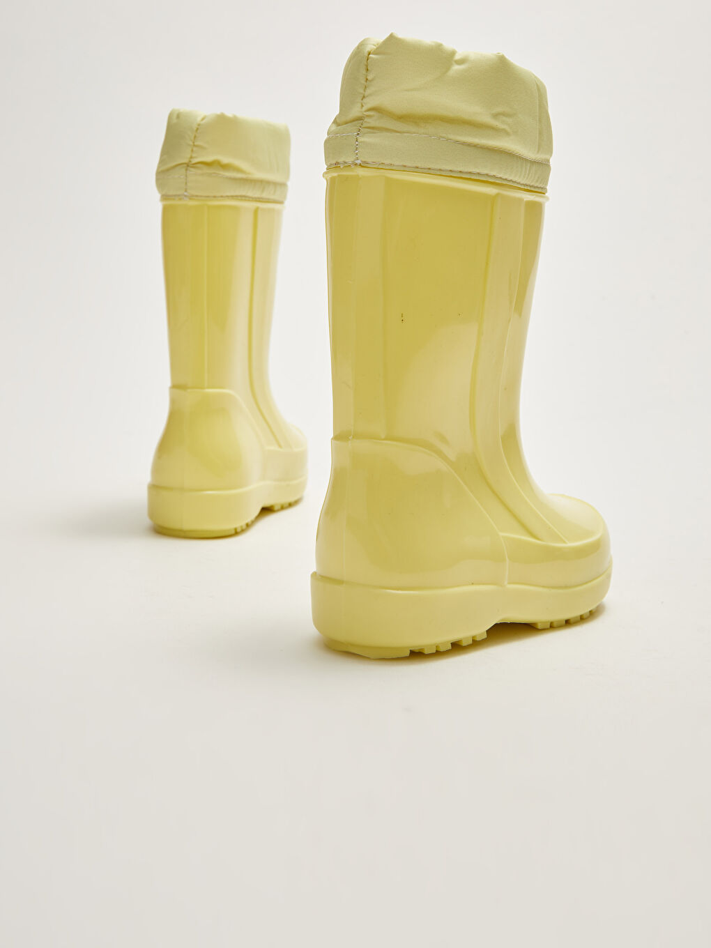 Warm Lined Elastic Drawstring Girls Rain Boots-4