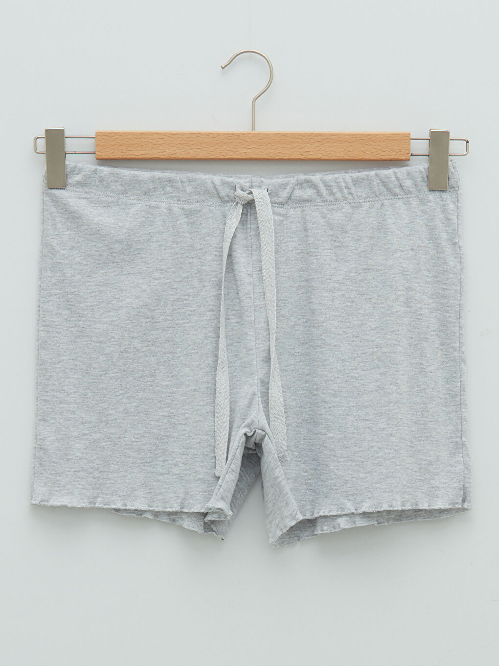 Ensemble Pyjama Court à Col Rond Manches Longues pour Femmes-7