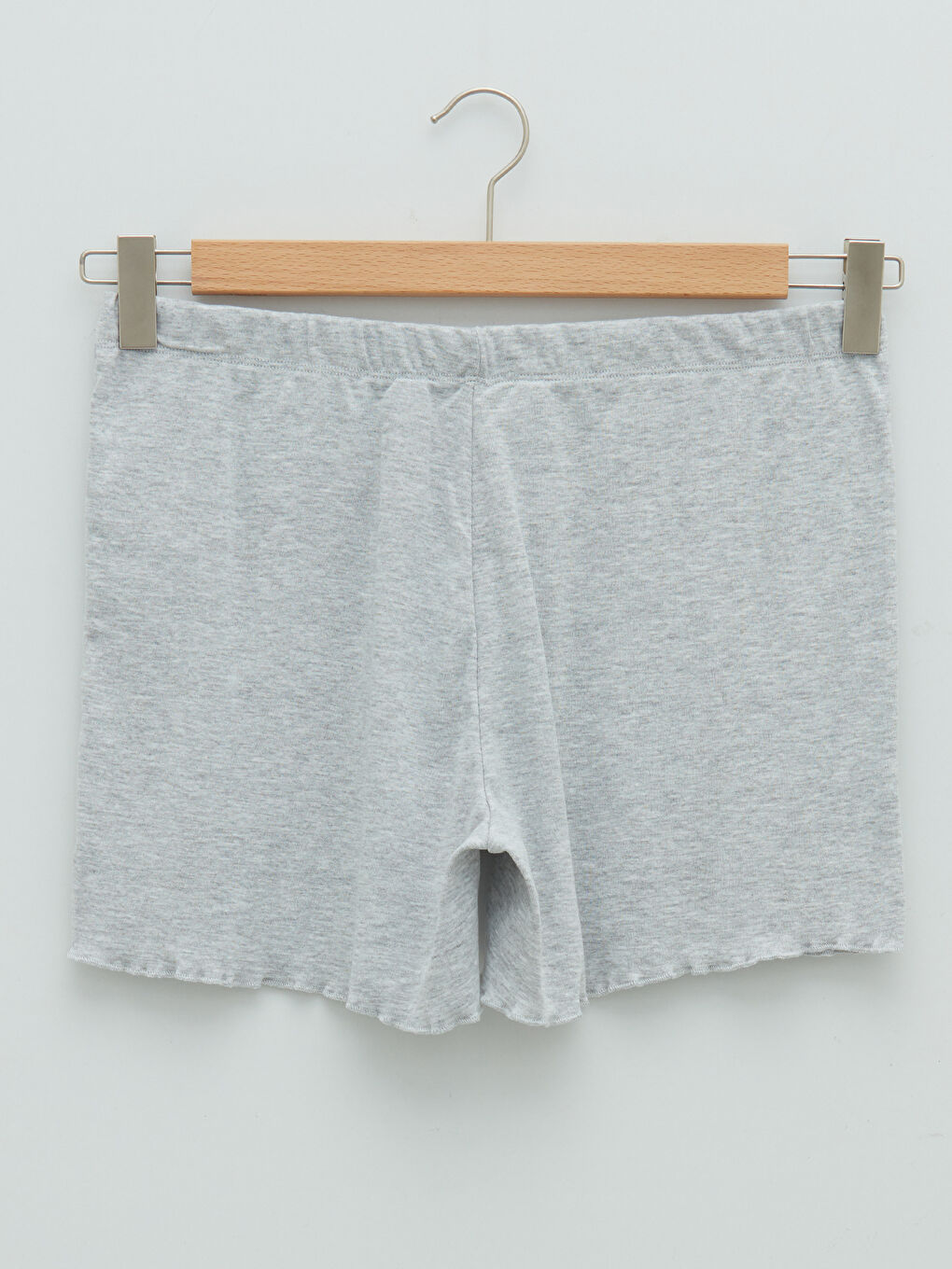 Ensemble Pyjama Court à Col Rond Manches Longues pour Femmes-9